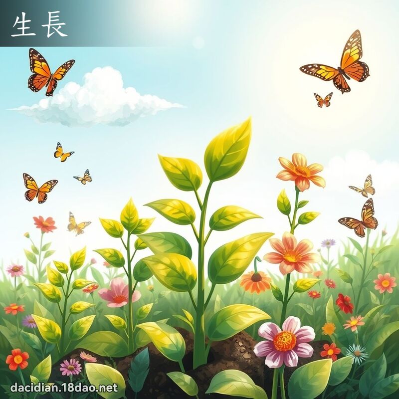 生长 - 国语大辞典配图
