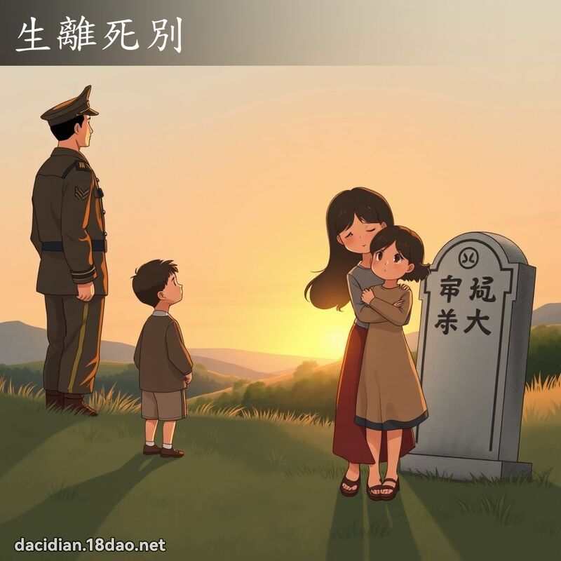 生離死別 - 國語大辭典配圖