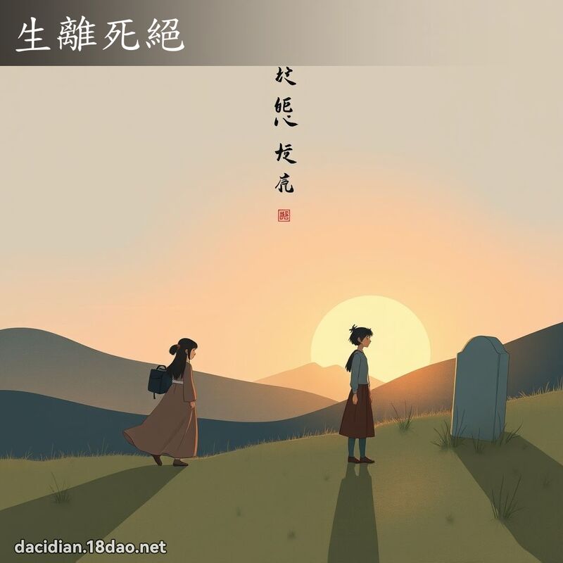 生离死绝 - 国语大辞典配图