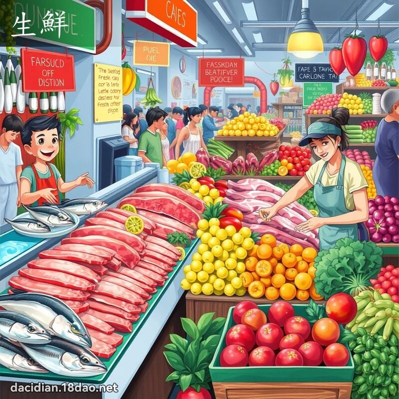 生鮮 - 國語大辭典配圖