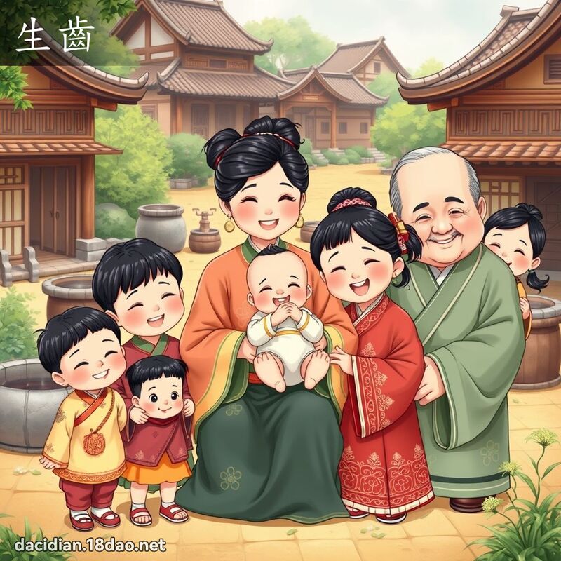 生齒 - 國語大辭典配圖