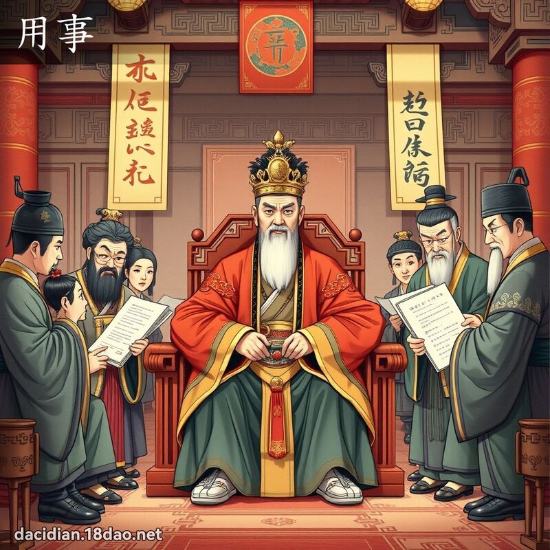 用事 - 國語大辭典配圖