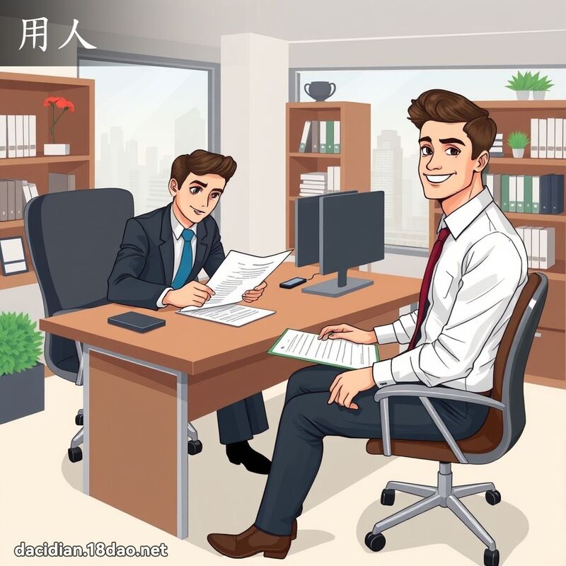 用人 - 國語大辭典配圖