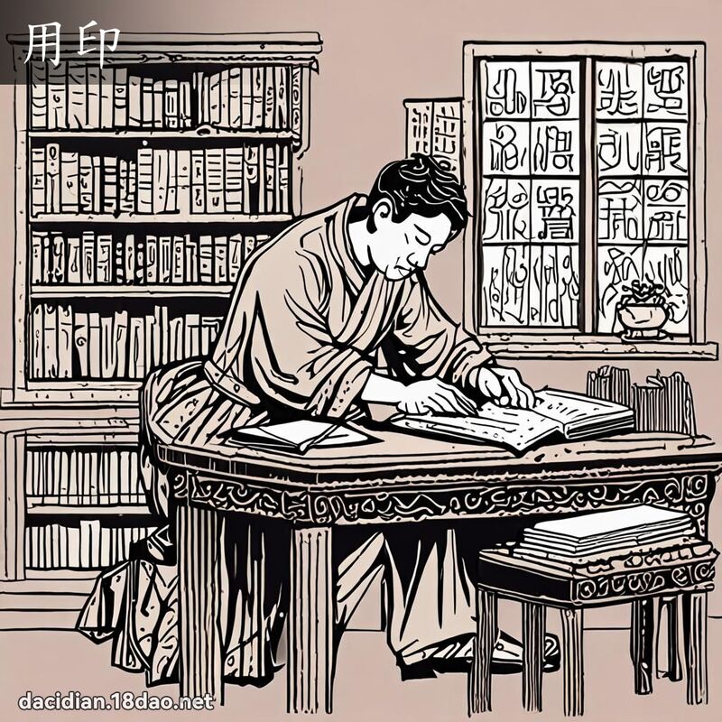 用印 - 國語大辭典配圖
