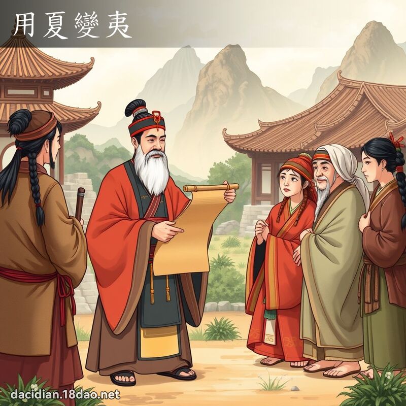 用夏變夷 - 國語大辭典配圖