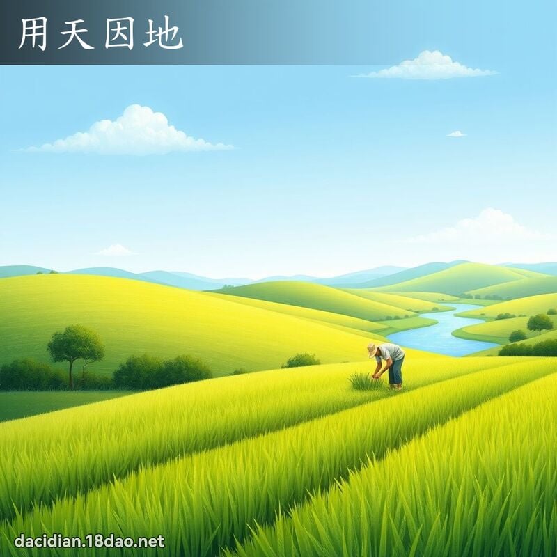 用天因地 - 国语大辞典配图
