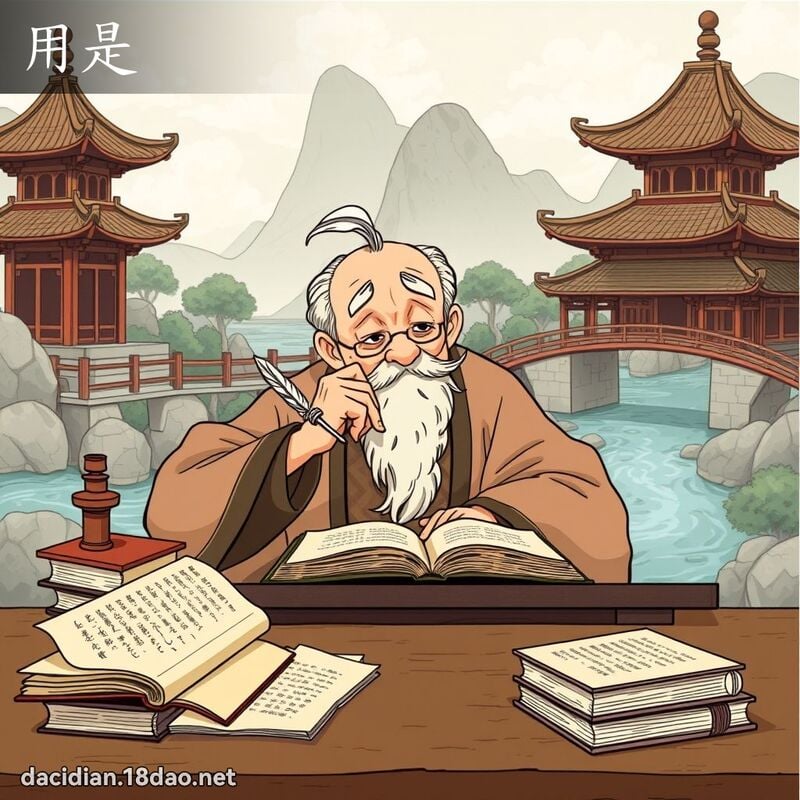 用是 - 國語大辭典配圖