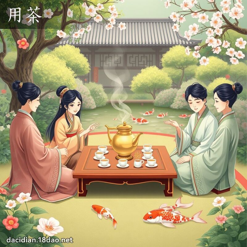 用茶 - 國語大辭典配圖