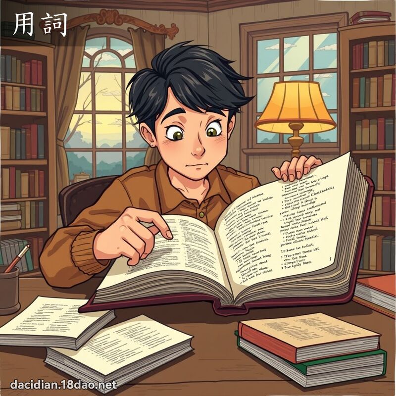 用詞 - 國語大辭典配圖