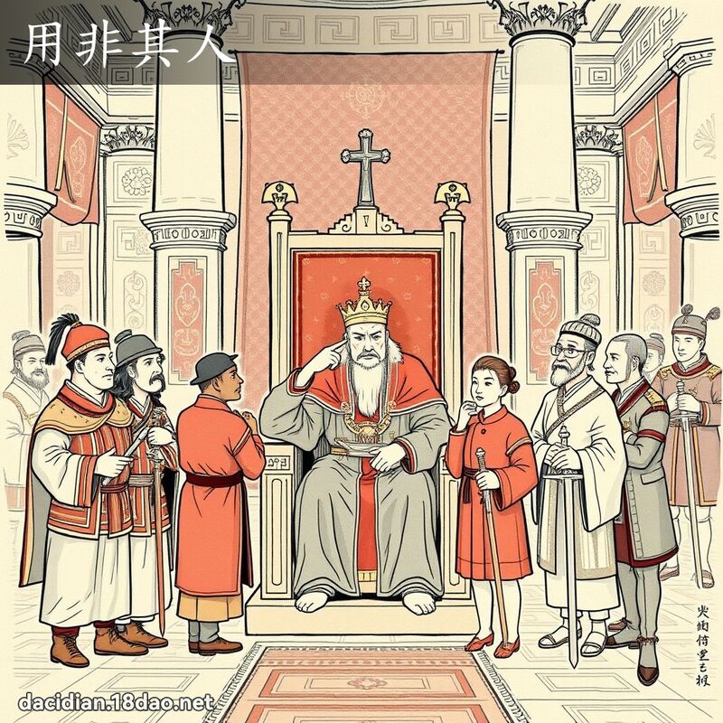 用非其人 - 国语大辞典配图