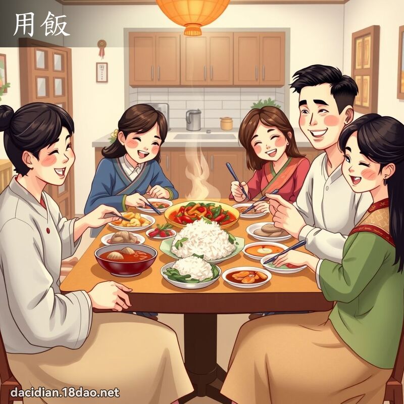 用饭 - 国语大辞典配图