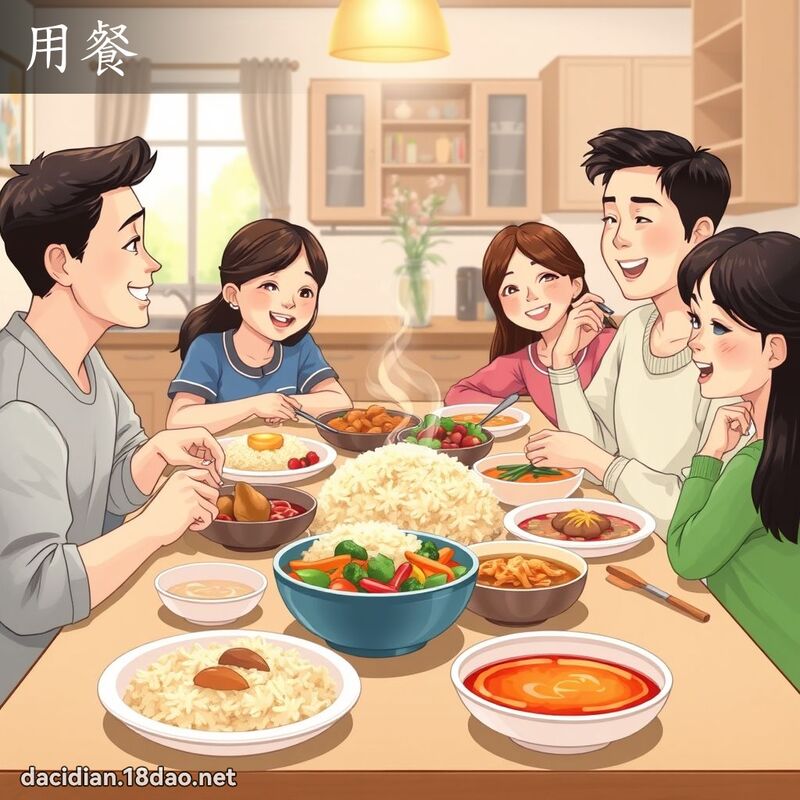 用餐 - 国语大辞典配图