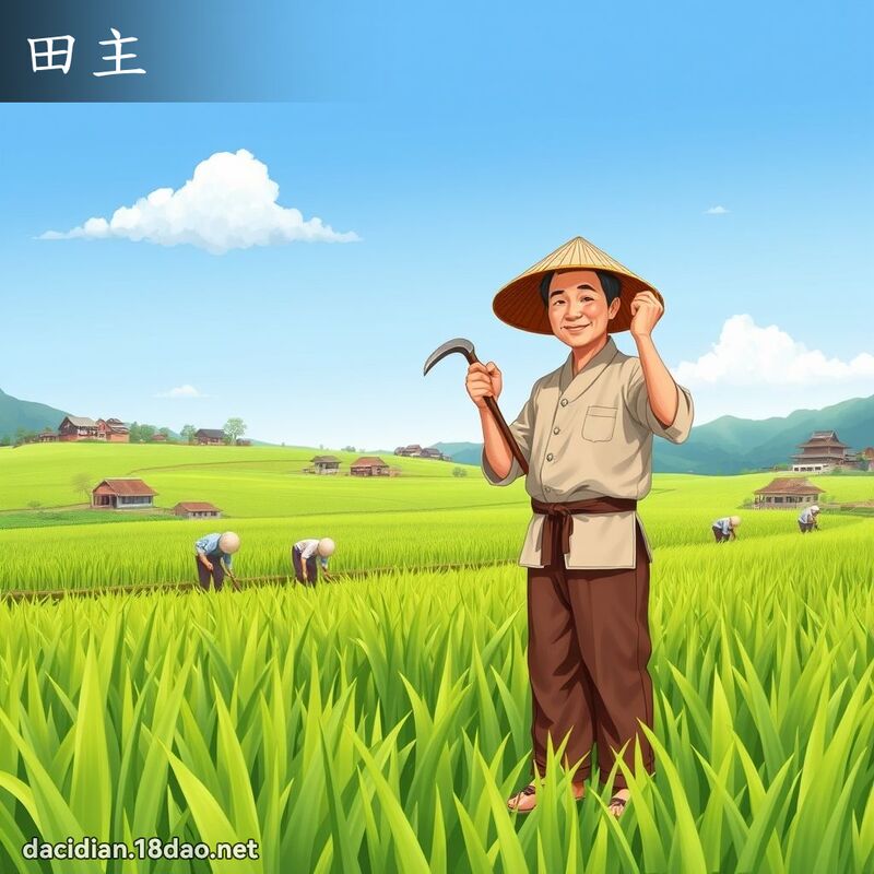 田主 - 国语大辞典配图