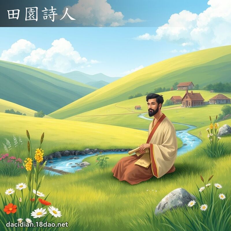 田園詩人 - 國語大辭典配圖