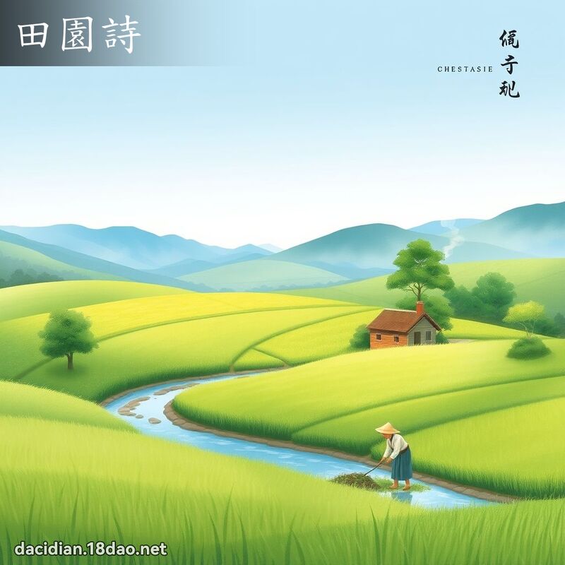 田园诗 - 国语大辞典配图