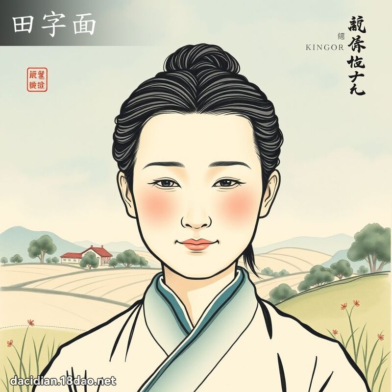 田字面 - 國語大辭典配圖