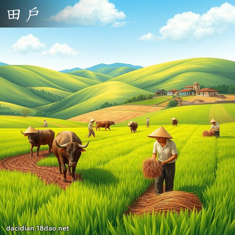 田戶 - 國語大辭典配圖