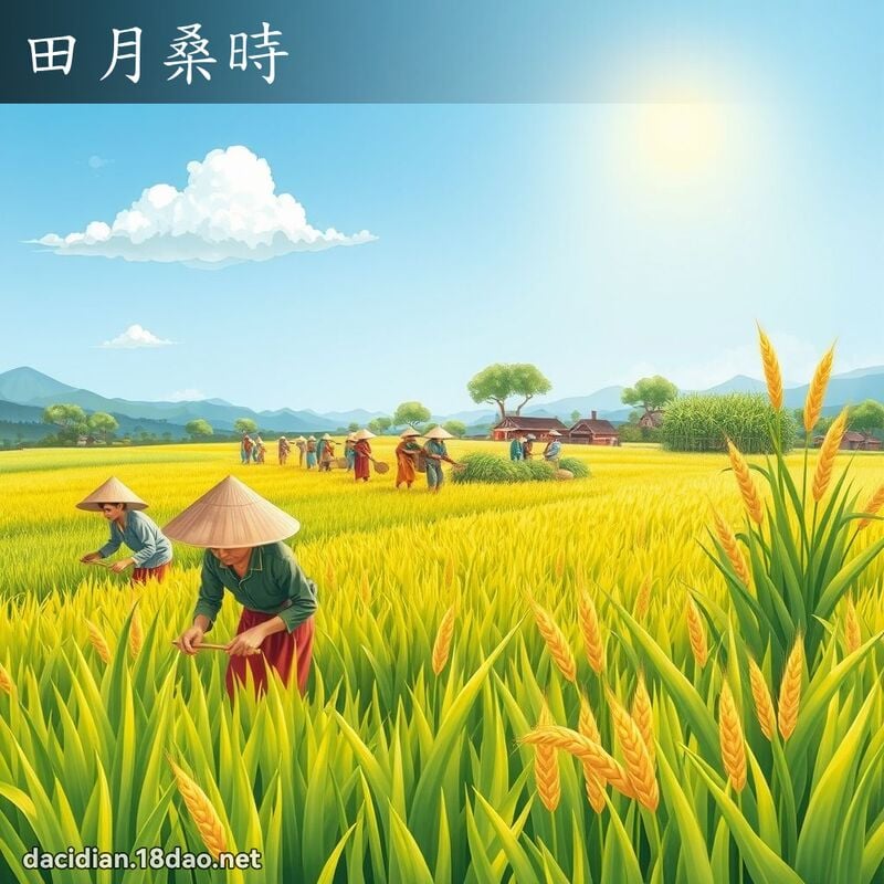 田月桑時 - 國語大辭典配圖