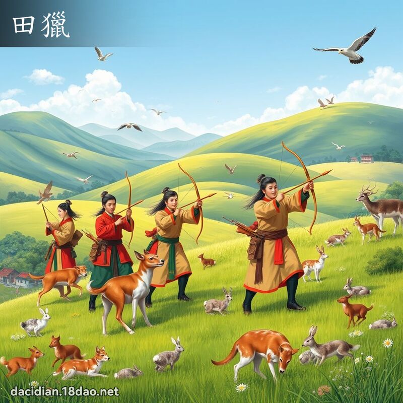 田獵 - 國語大辭典配圖