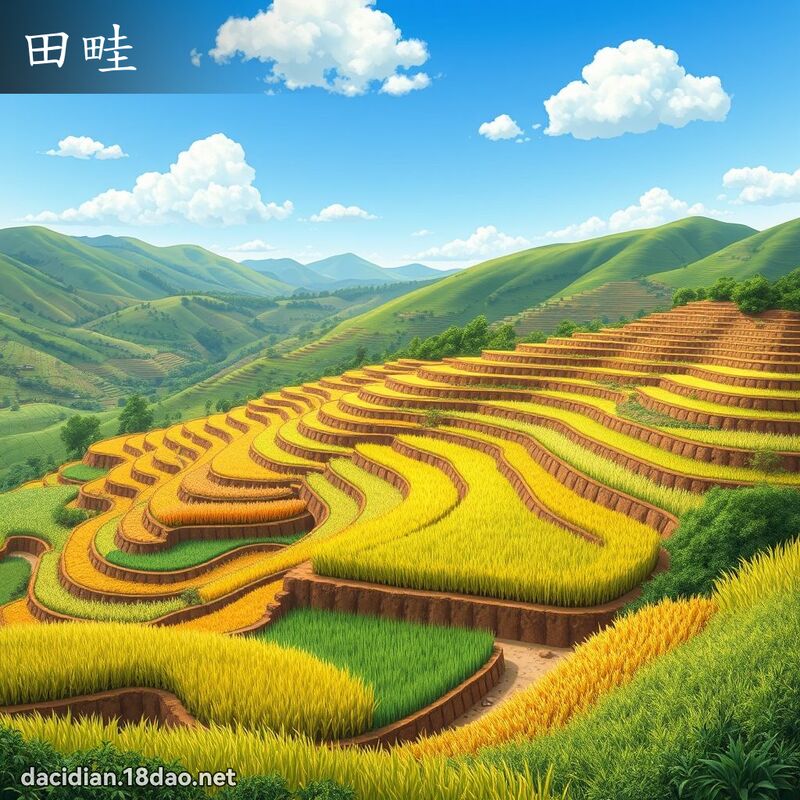 田畦 - 國語大辭典配圖