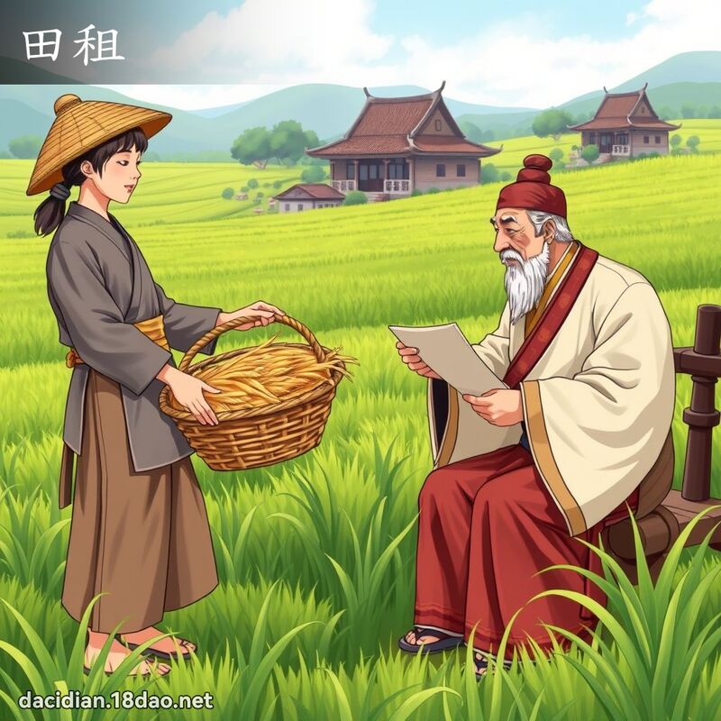 田租 - 國語大辭典配圖