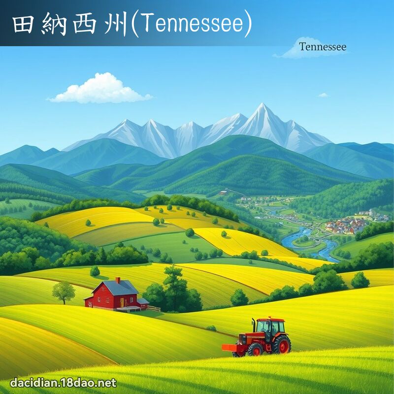 田納西州(Tennessee) - 國語大辭典配圖