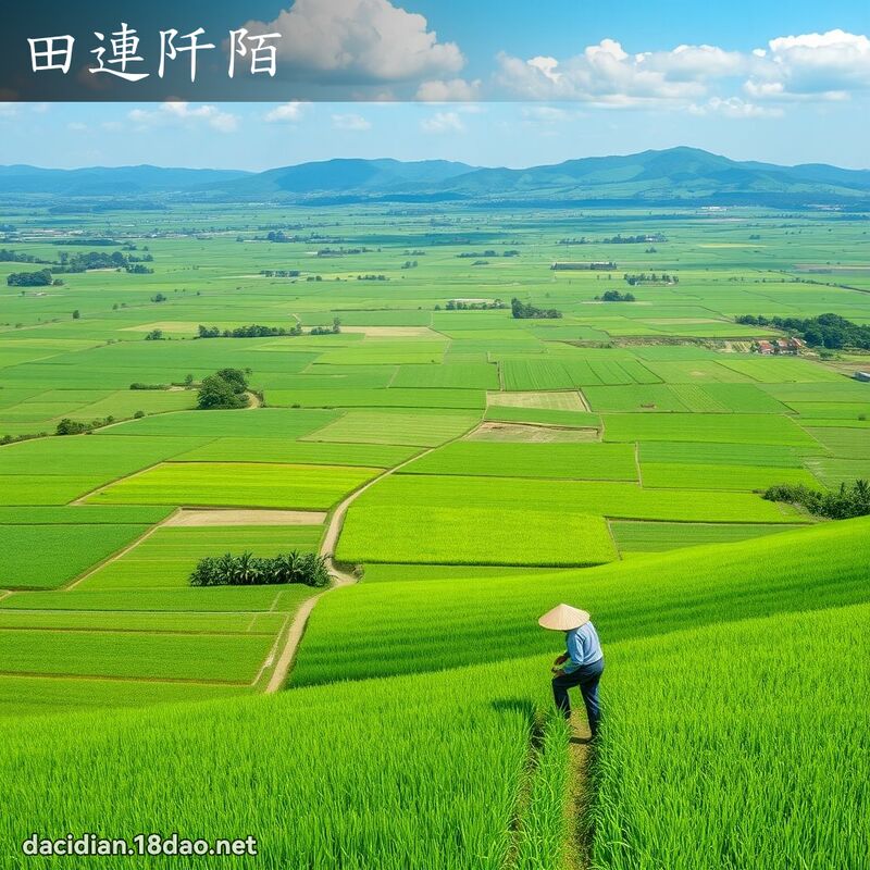 田連阡陌 - 國語大辭典配圖