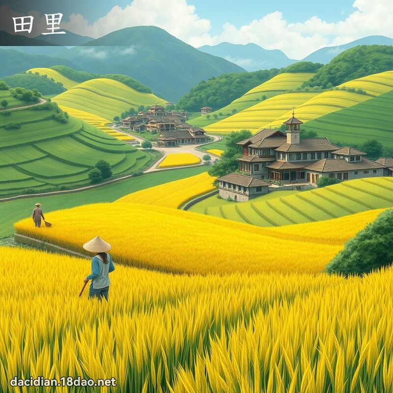 田里 - 國語大辭典配圖
