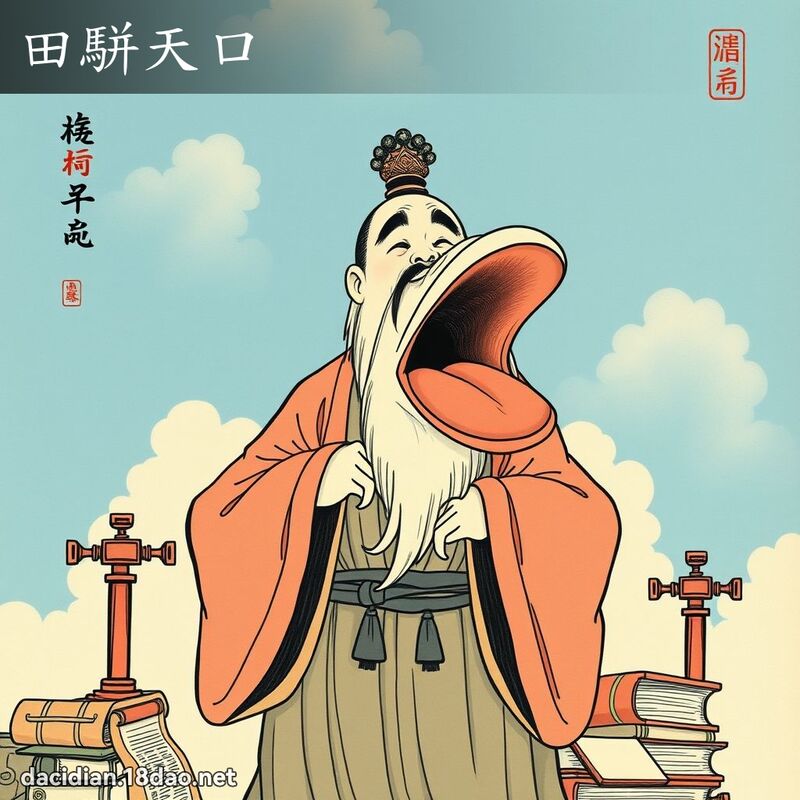 田駢天口 - 國語大辭典配圖