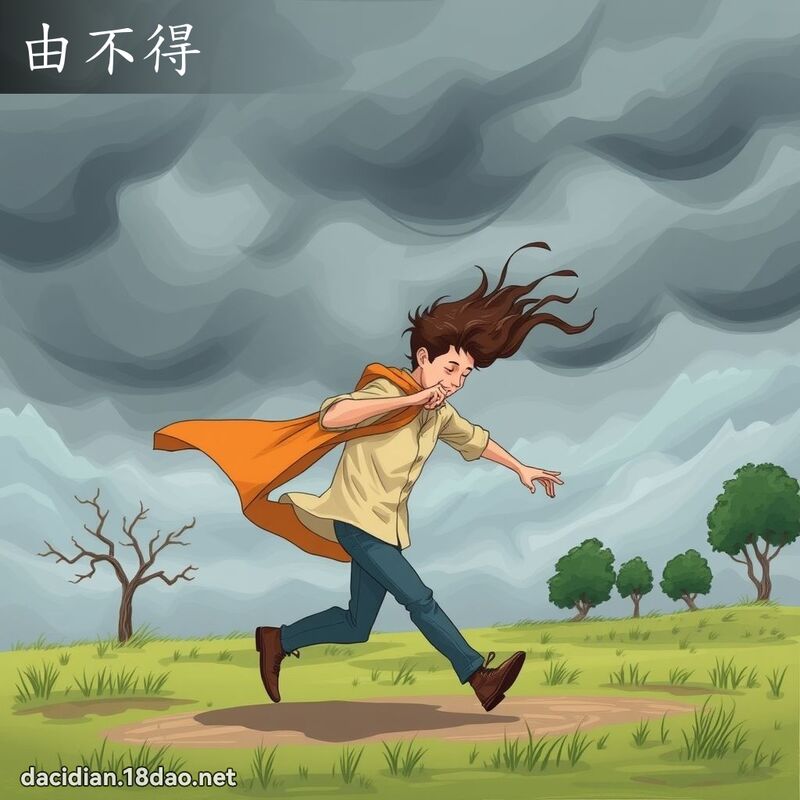 由不得 - 国语大辞典配图