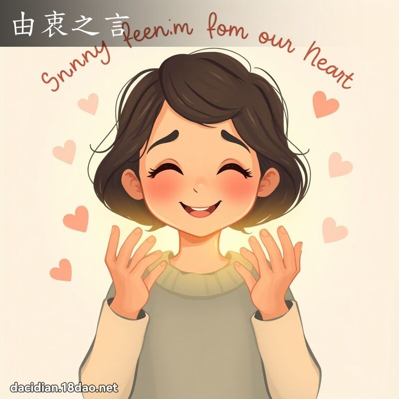 由衷之言 - 國語大辭典配圖