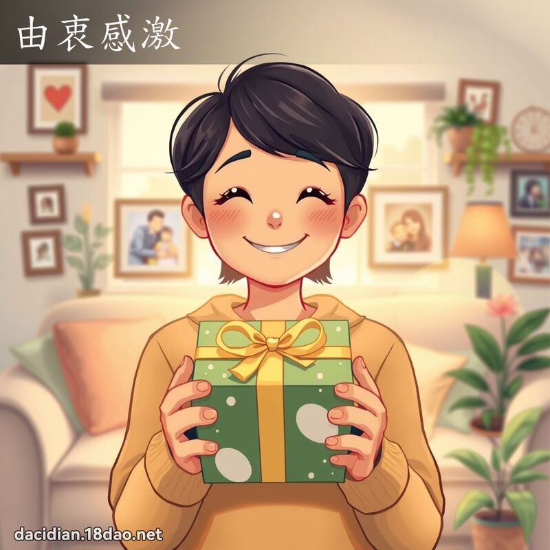 由衷感激 - 國語大辭典配圖