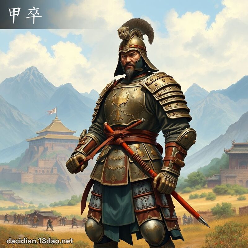 甲卒 - 國語大辭典配圖