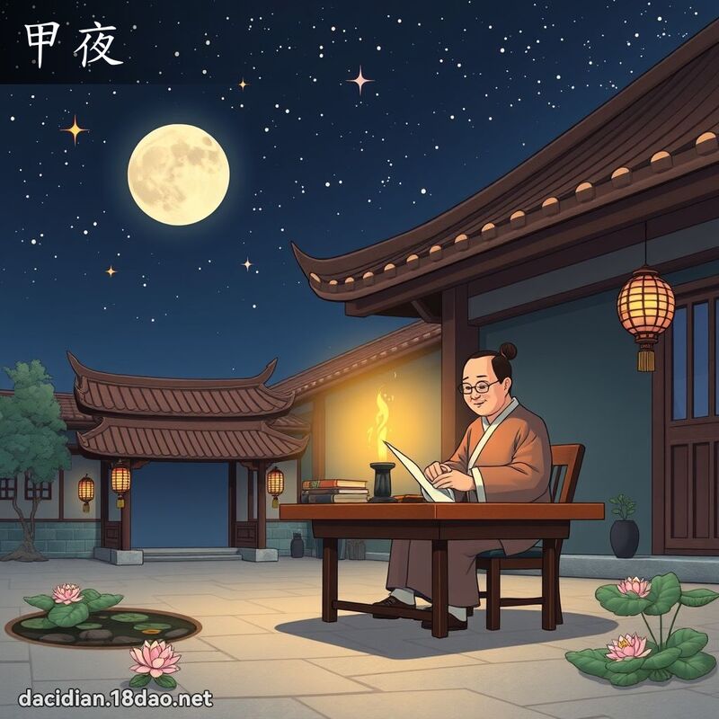 甲夜 - 国语大辞典配图