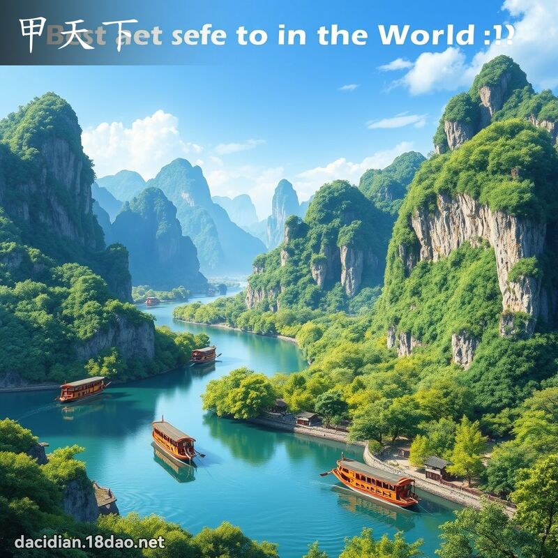 甲天下 - 國語大辭典配圖