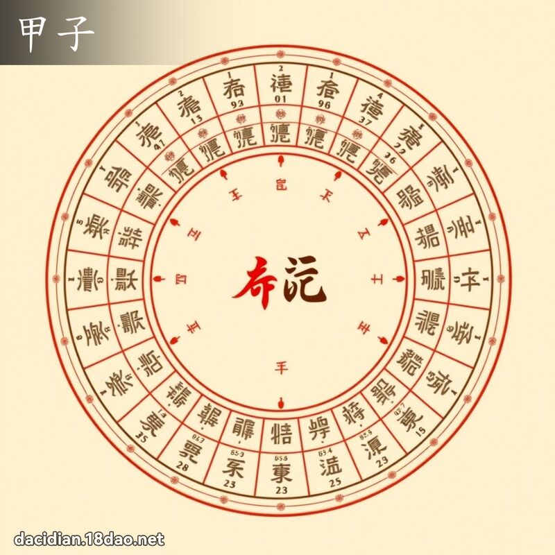 甲子 - 國語大辭典配圖