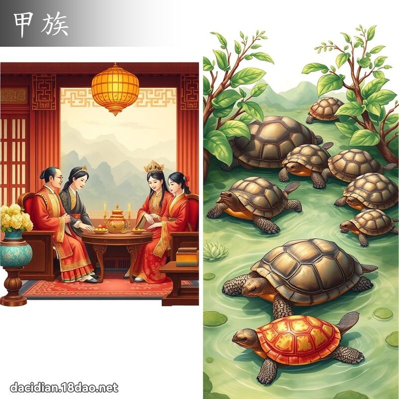 甲族 - 国语大辞典配图