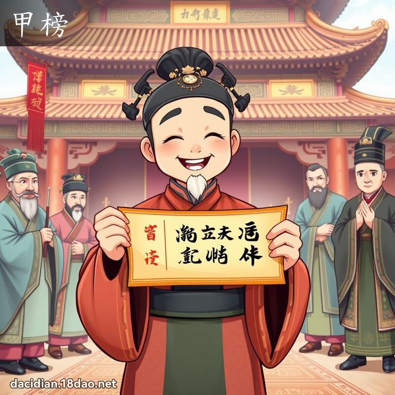 甲榜 - 國語大辭典配圖