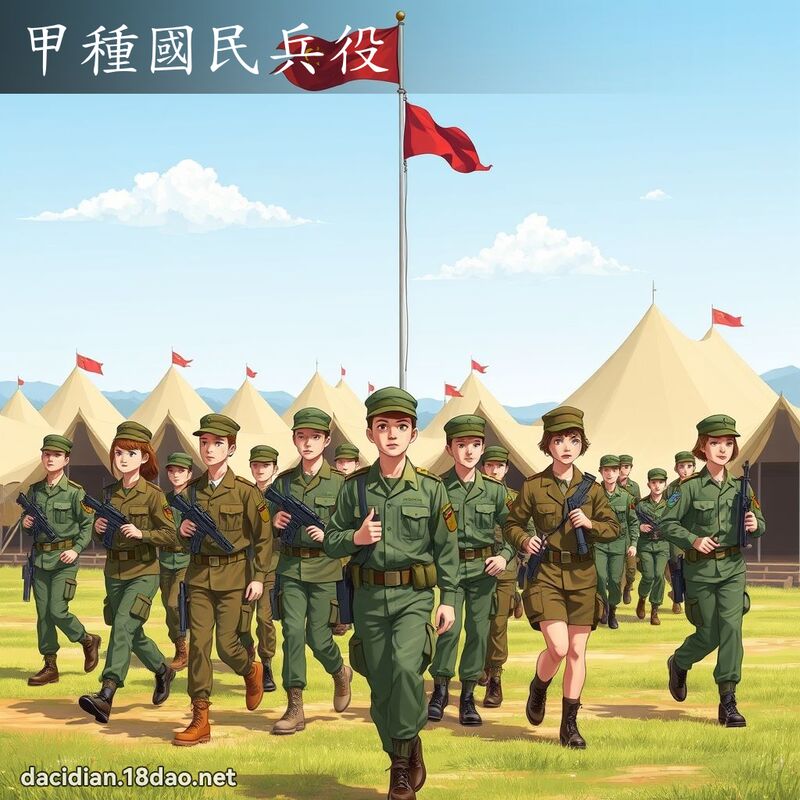 甲种国民兵役 - 国语大辞典配图