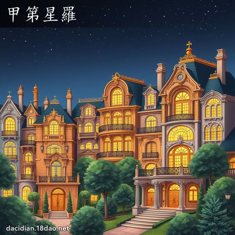 甲第星罗 - 国语大辞典配图