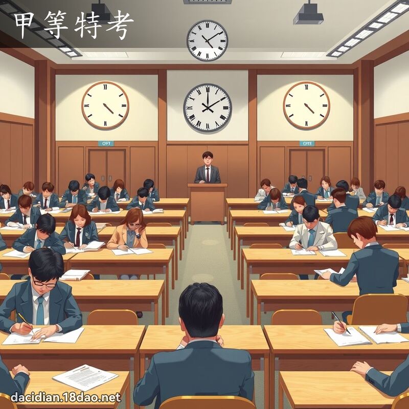 甲等特考 - 国语大辞典配图