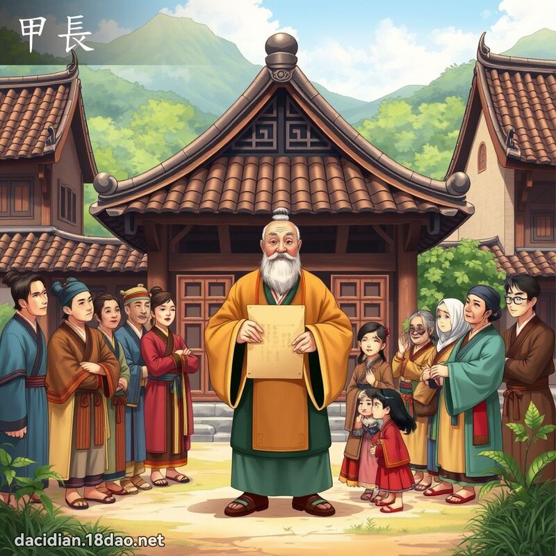 甲长 - 国语大辞典配图