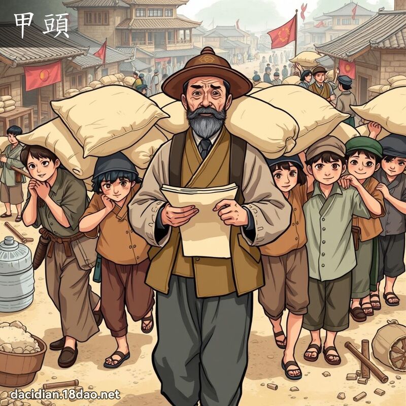 甲頭 - 國語大辭典配圖