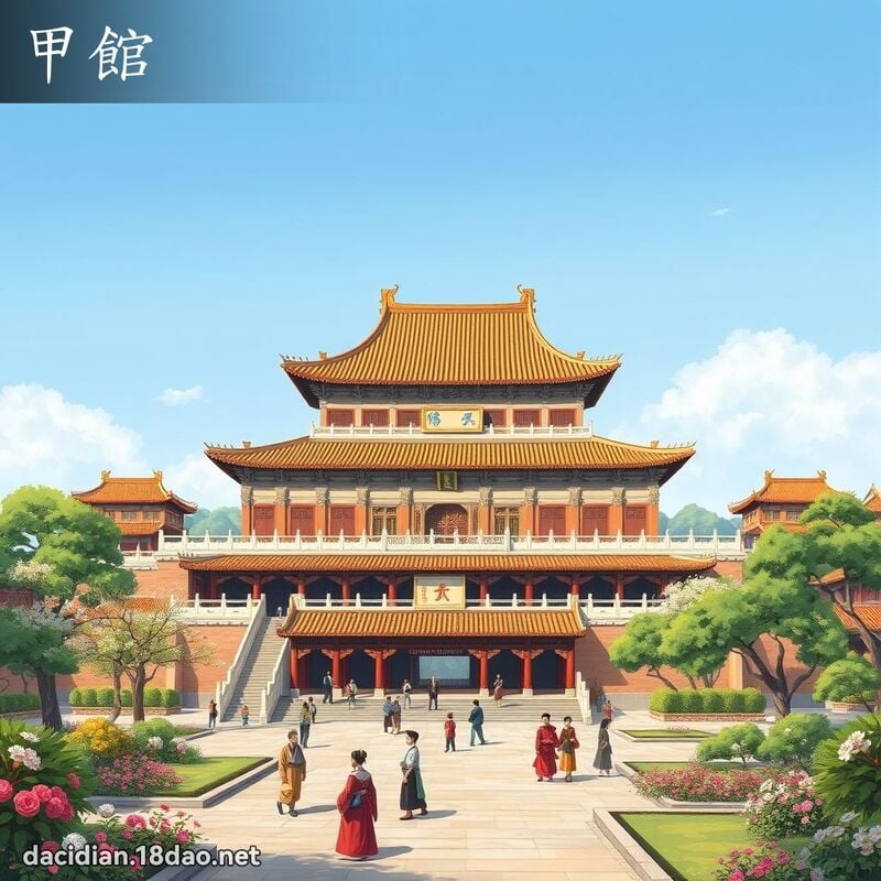 甲馆 - 国语大辞典配图