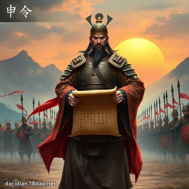 申令 - 国语大辞典配图