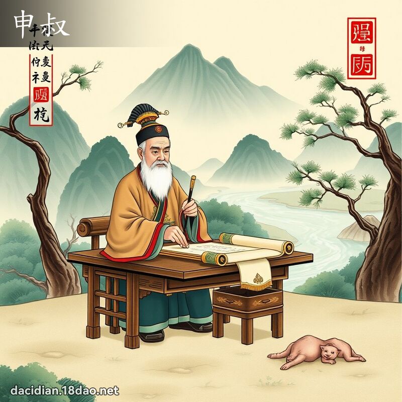 申叔 - 國語大辭典配圖