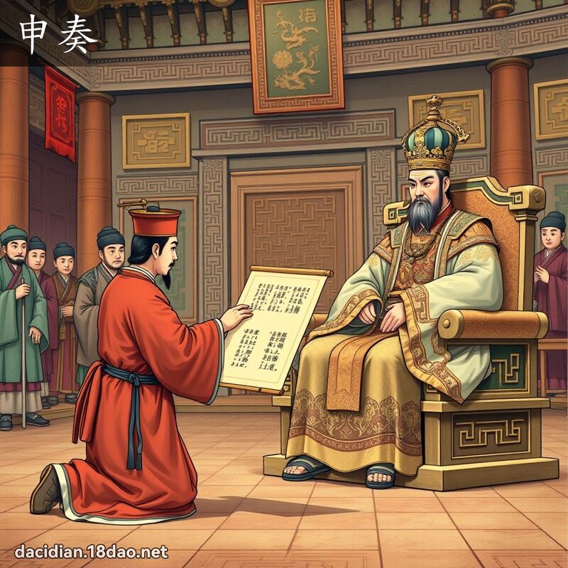 申奏 - 國語大辭典配圖