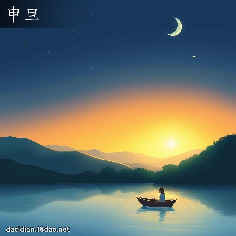 申旦 - 国语大辞典配图