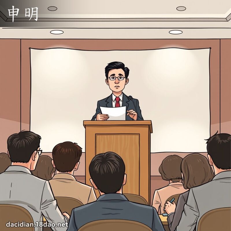 申明 - 国语大辞典配图