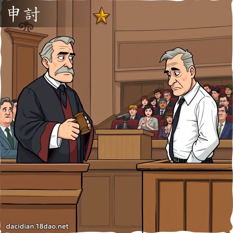 申討 - 国语大辞典配图